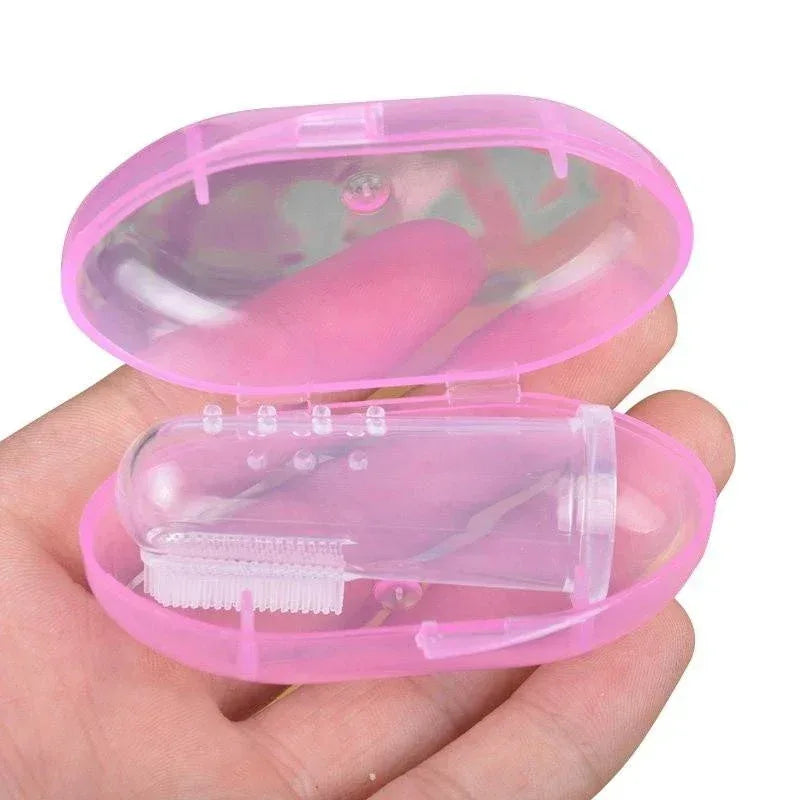 Super Soft Pet Finger Toothbrush Teddy Dog Brush Bad Breath Tartar Teeth Care Tool Dog Cat Cleaning Silicagel Pet Supplies - Urbizia