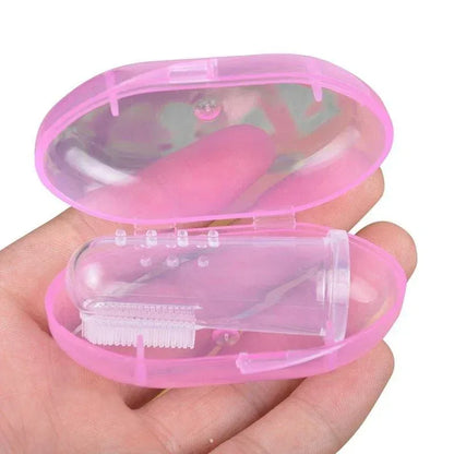 Super Soft Pet Finger Toothbrush Teddy Dog Brush Bad Breath Tartar Teeth Care Tool Dog Cat Cleaning Silicagel Pet Supplies - Urbizia
