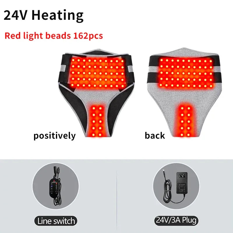 Red Light Heating Women's Underwear with Abdominal Massager Relieves Abdominal Pain Cold Uterus Menstrual Cramps warm