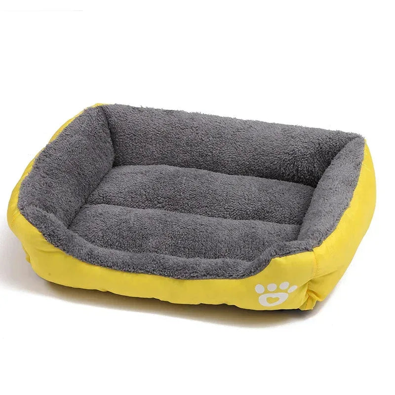 Color Square Winter Soft Warm House for Dog Bed for Dog Mat Waterproof Cat Bed Pet Bed for Large Medium Small Dog House - Urbizia