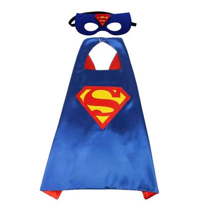 MINISO Superhero Cape – Cartoon Anime Cosplay Costume with Mask for Kids Halloween Birthday Gift