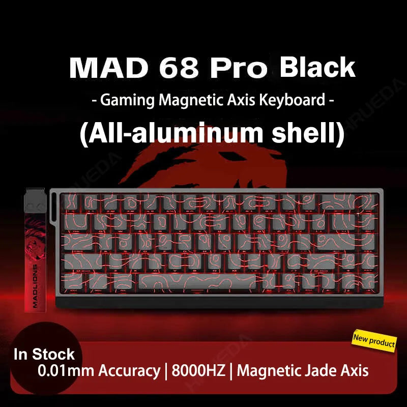 MADLIONS Mad 60he Mad60HE Mad 68HE Mechanical Keyboard Magnetic Switch Wired Hot Swap 8K Polling Rate Customized Gaming keyboard