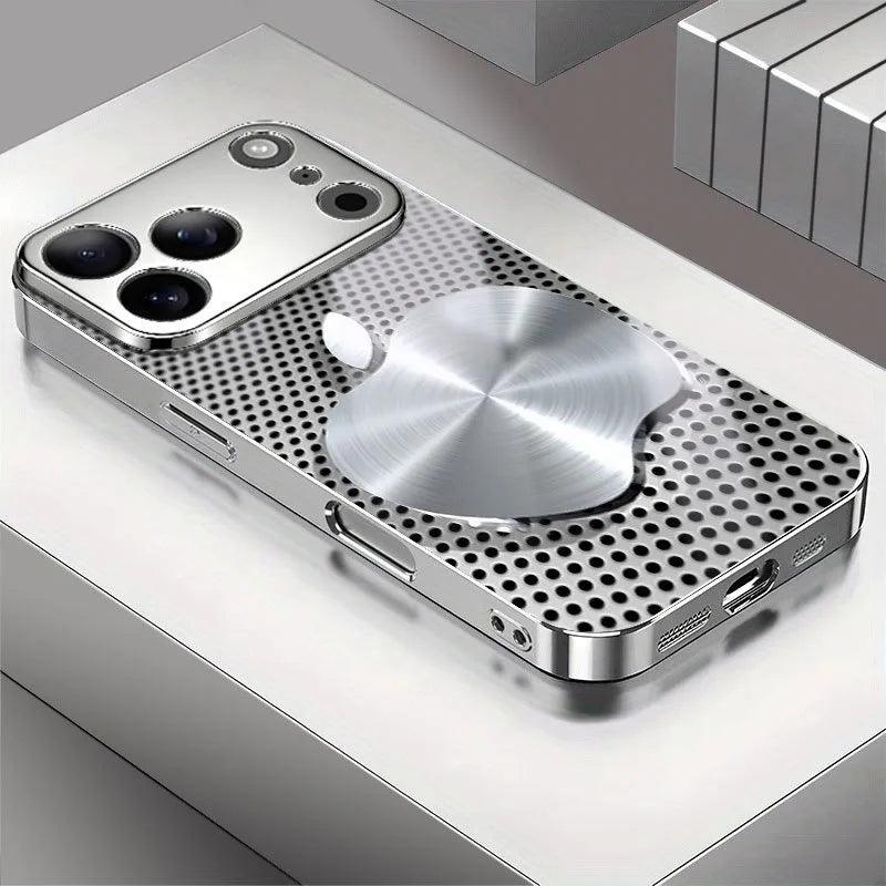 Metal Mesh Glass iPhone Case with Full Coverage