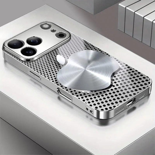 Metal Mesh Glass iPhone Case with Full Coverage