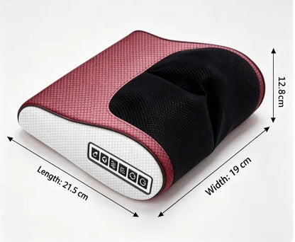 Multifunctional Neck & Shoulder Massage Cushion, Kneading Massage with Warm Compress for Home Daily Relaxation