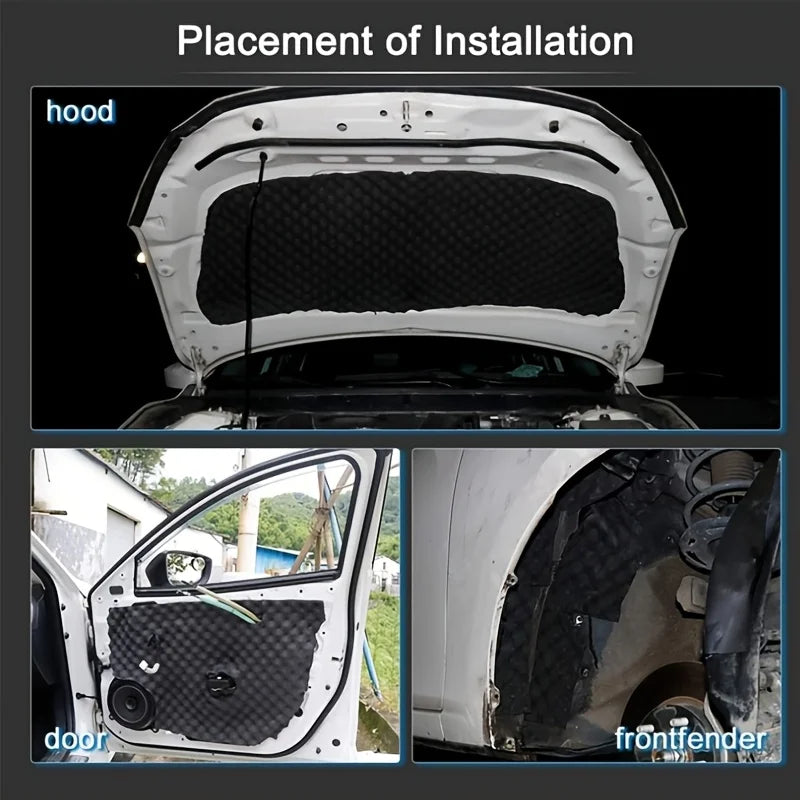 High-Density Self Adhesive Soundproofing Insulation Cotton Thickness Black Panels for Walls Soundproofing Insulation for Car