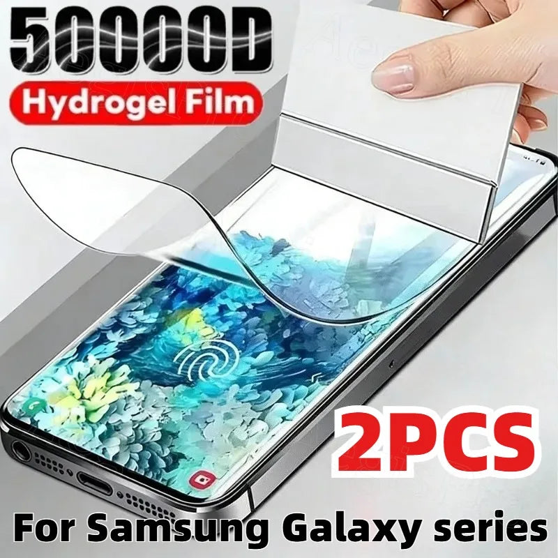 2Pcs Hydrogel Film for Samsung Galaxy S26 S25 S24 S23 S22 S21 S20 Fe Ultra Plus Anti Scratch Full Cover Soft Screen Protectors