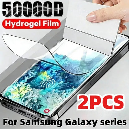 2Pcs Hydrogel Film for Samsung Galaxy S26 S25 S24 S23 S22 S21 S20 Fe Ultra Plus Anti Scratch Full Cover Soft Screen Protectors