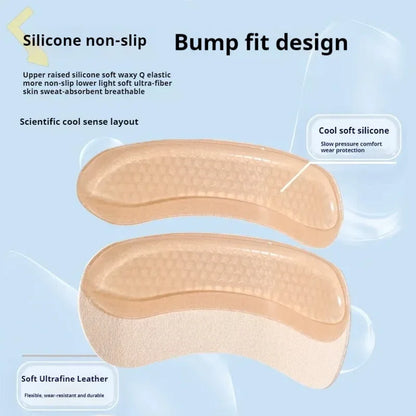 Silicone Heel Sticker Heels Protector Insoles Adjust Size Adhesive Non-slip Shoe Pads Pain Relief Foot Care Insert