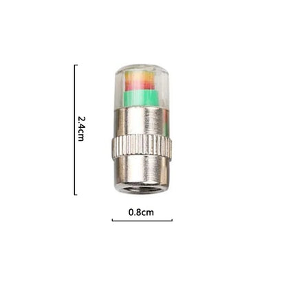 Cars Tire Air Pressure Monitor Alert 4Pcs/set Indicator Tire Valve Cap Gauge Car Accessories Car Tyre Pressure Gauge Caps Useful