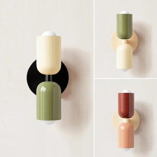 Nordic Macaron Colourful Wall Lamp – E27, Bedside and Living Room