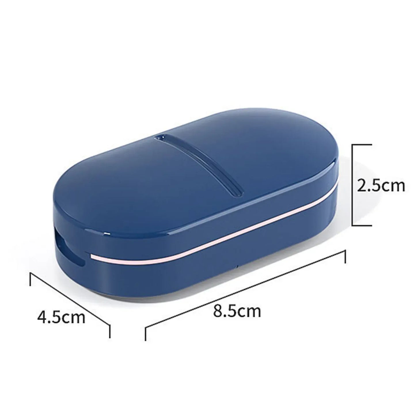 Portable Medicine Pill Box with Tablet Cutter & Divider - Urbizia