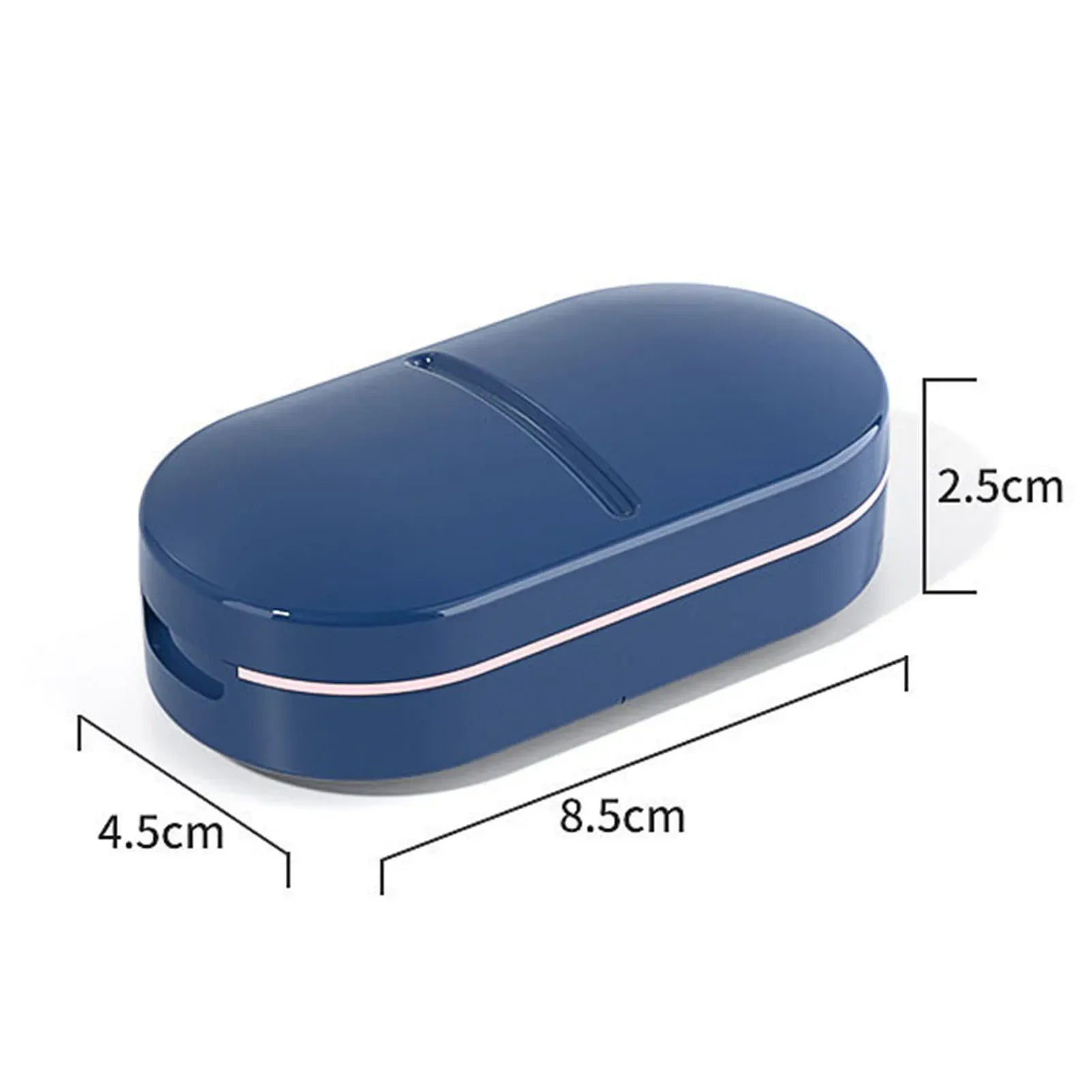 Portable Medicine Pill Box with Tablet Cutter & Divider - Urbizia