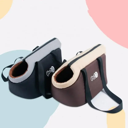 Pet Bag Soft-Sided Adjustable Fabric Interior Pad Carrier Tote for Pet Cat Carrier Outgoing Travel Breathable Pets Handbag - Urbizia