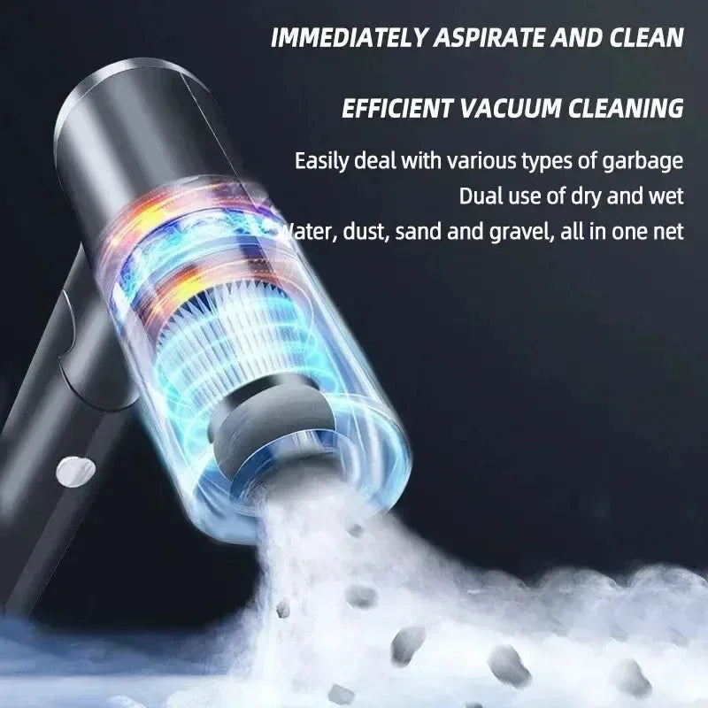 Portable Wireless Car & Home Vacuum Cleaner – 120W High Power - Urbizia