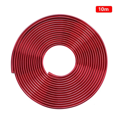 2/5/10M Chrome Car Door Edge Protection Strip Auto Door Anti Collision Strip Door Moldings Trim Adhesive Scratch Protector