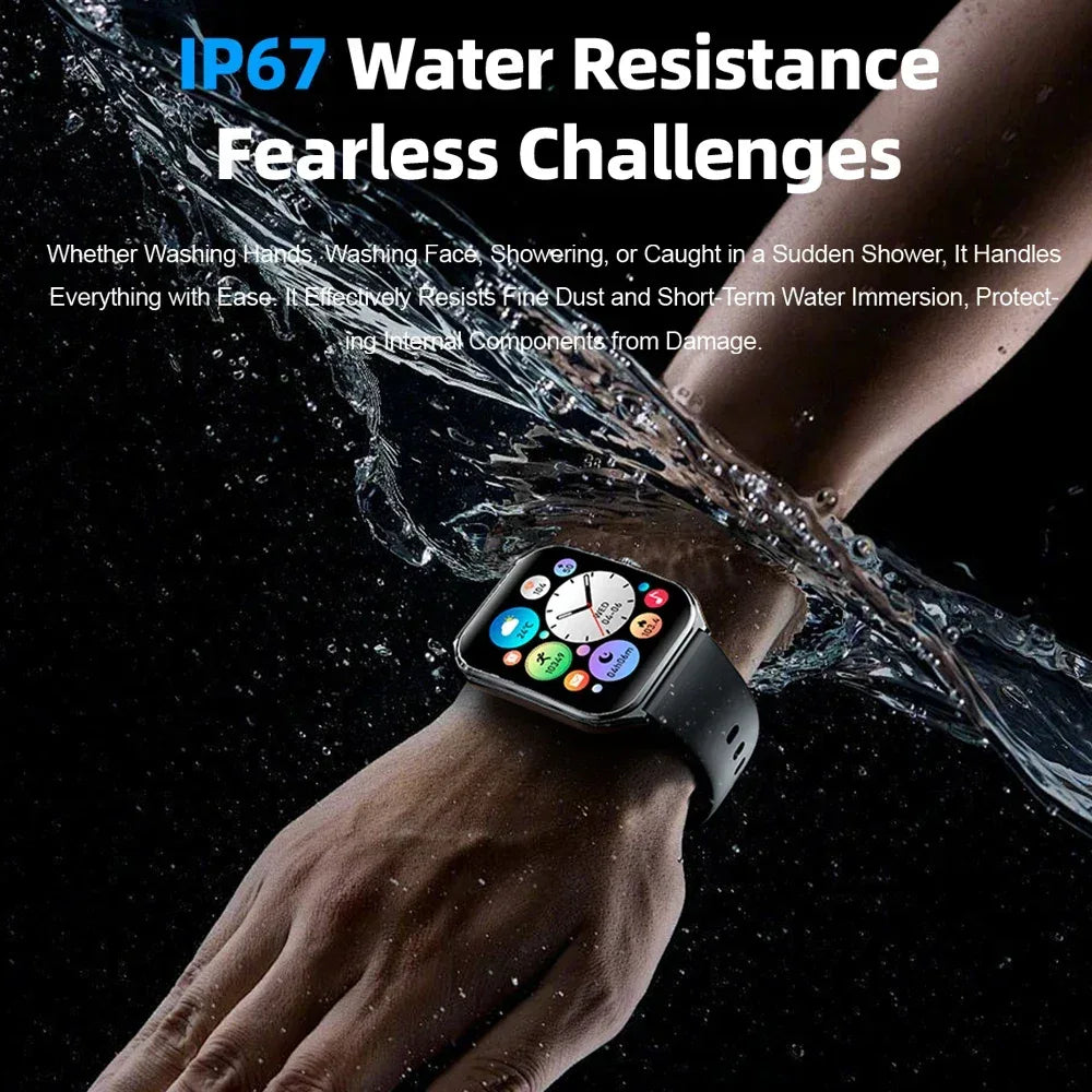 New Ultra Thin Smart Watch men 1.96" AMOLED HD Pixel Display Always Show Time BT Call Reminder Smartwatch Ladies For Android iOS - Urbizia