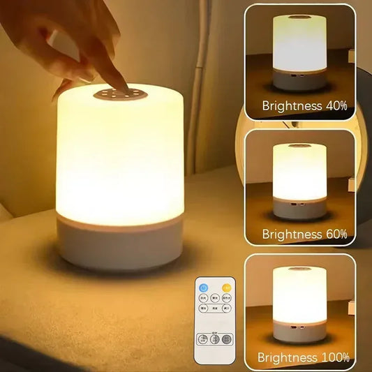 Bedside Led Night Lights Dimmable Charging Desktop Night Lamps Bedroom Bedside Lighting Decoration Touch Reading Led Table Lamps - Urbizia