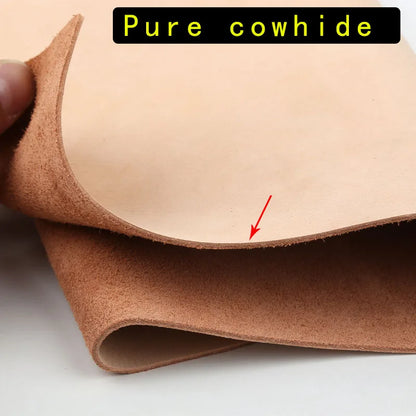 First-layer pure cowhide without coating, matte original color leather skin embryo matte surface, water-absorbing and breathable