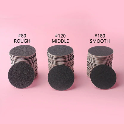 43mm 60pcs/Box Foot Dead Skin Sandpaper For Electric Nail File Cuticle Callus Replaceable Sanding Paper Professional Pedicure