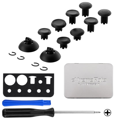 eXtremeRate ThumbsGear V3 Interchangeable Ergonomic Thumbsticks for ps5/EDGE Controller, Replacement Analog Thumb Sticks for ps4