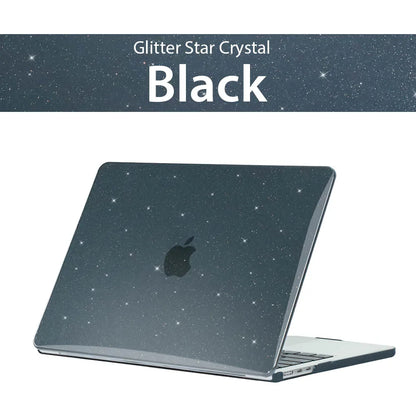 Glitter MacBook Hard Shell Case Cover 11–16 Inch
