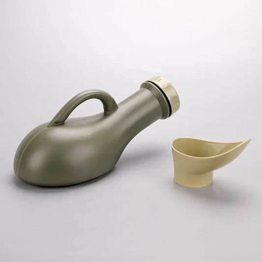 Portable Plastic Mobile Urinal Bottle with Cap for Travel Camping Car Toilet Pee Aid - Lightweight Portable Urinal for Men
