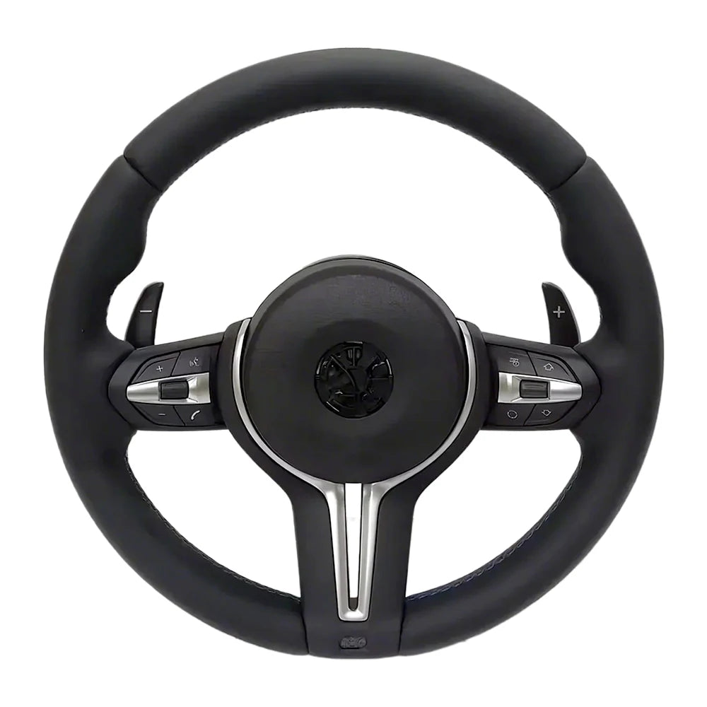 Interior M Series Leather Steering Wheel For BMW M3 M5 F20 F22 F23 F30 F33 F34 X1 F48 X5 F15 X3 F25 F80 E90 E70 E84 With Paddles