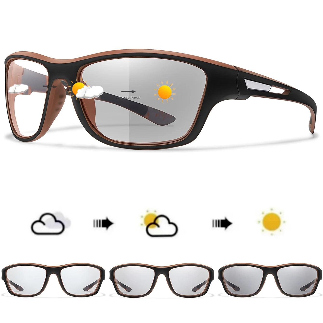 Photochromic UV400 Motorcycle Sunglasses for Men & Women