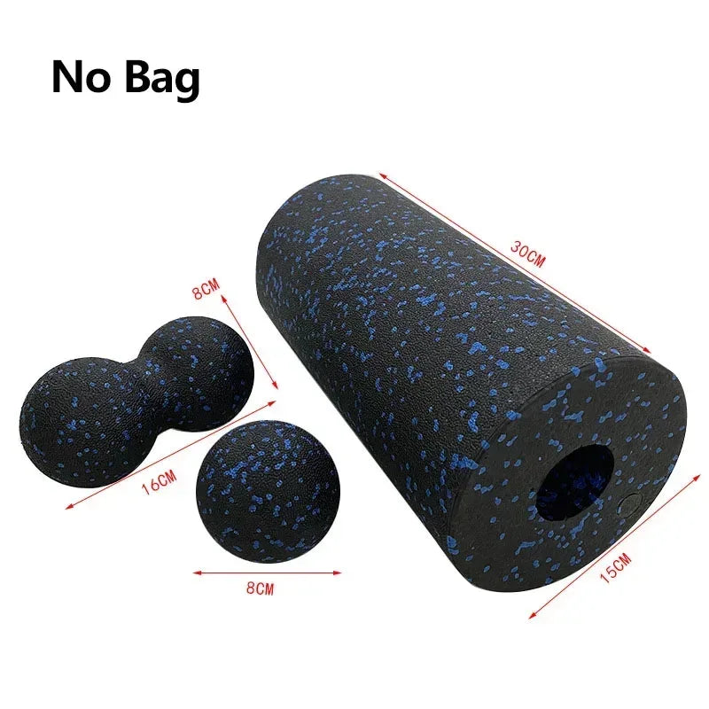 Hollow Yoga Roller Massage Peanut Ball Set EPP Fitness Foam Column For Back Pain Legs Hip Deep Tissue Stretching Muscle Relax - Urbizia