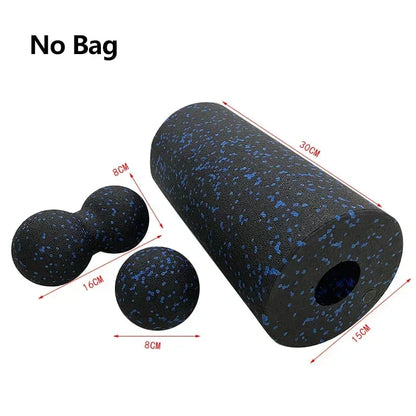 Hollow Yoga Roller Massage Peanut Ball Set EPP Fitness Foam Column For Back Pain Legs Hip Deep Tissue Stretching Muscle Relax - Urbizia