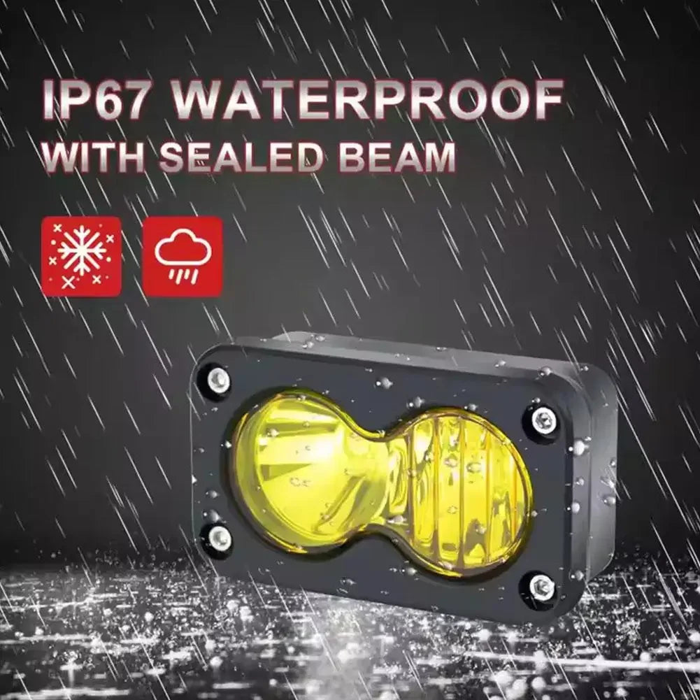 3 Inch 20W LED Work Lights Car Spotlight White Yellow LED Pod Driving Fog Lamp For Car Motorcycle Truck Luggage Rack Lamp