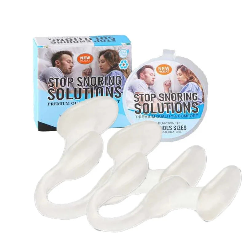 Silicone Nose Clip Anti-Snoring Nasal Dilator for Sleeping Breath Easier Snore Right Nasal Clip Improve Respiratory Comfort