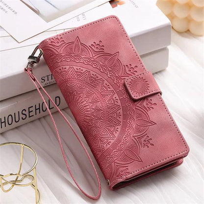 Leather Flip Wallet Case for Samsung Galaxy