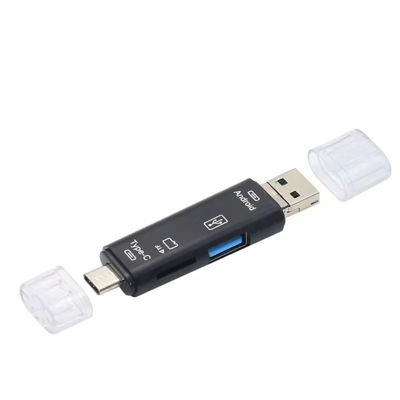 5 in 1 USB 2.0 Multifunction Type C USB Micro USB SD TF Memory Card Reader for Android Computer Dock OTG Type C Adapter