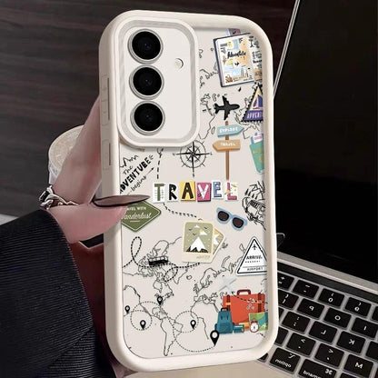 Travel Map TPU Case for Samsung Galaxy Series