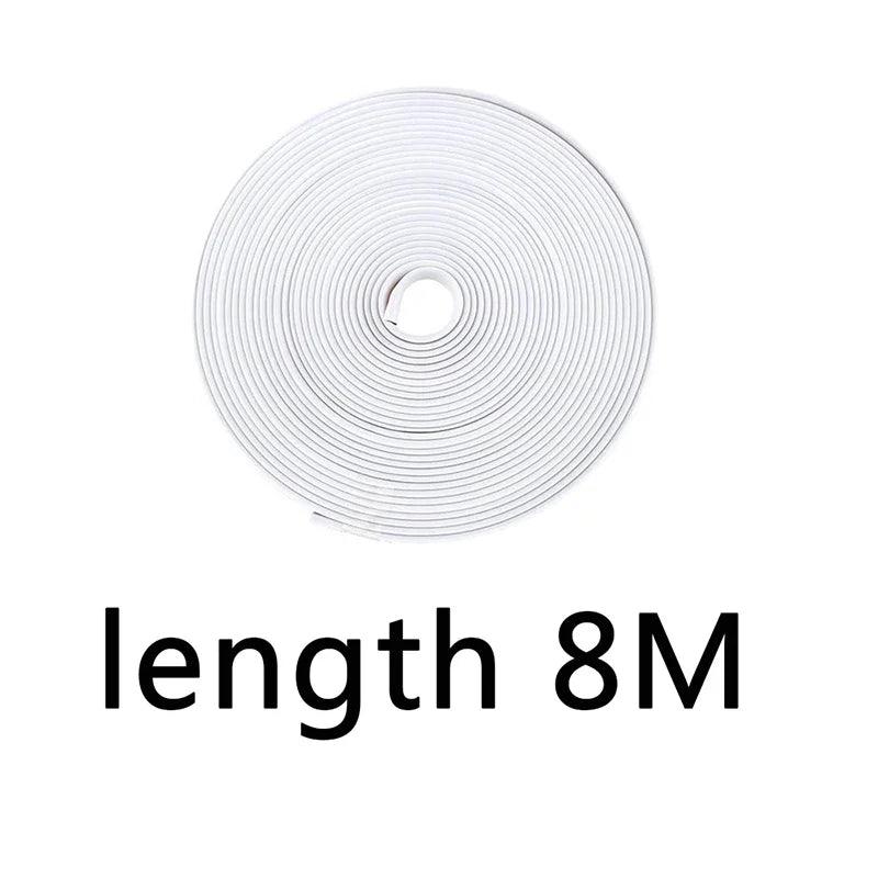 8M Rubber Car Wheel Rim Protector Strip – Anti-Scratch, 9 Colors