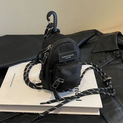 Mini Coin Purses Men Women Couples Crossbody Bag Portable Wallets Earphone Key Shoulder Bags Hip Hop Casual All-match Newest