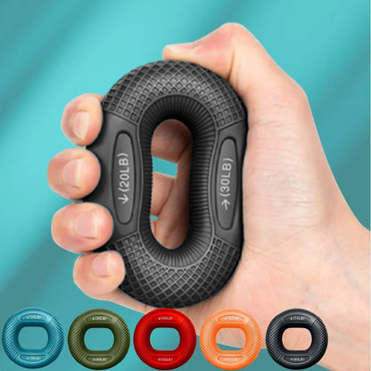 Silicone Finger Gripper Ring Hand Muscle Strengthener Ring Wrist Finger Trainer Exercise Carpal Expander Workout Fitness Device - Urbizia