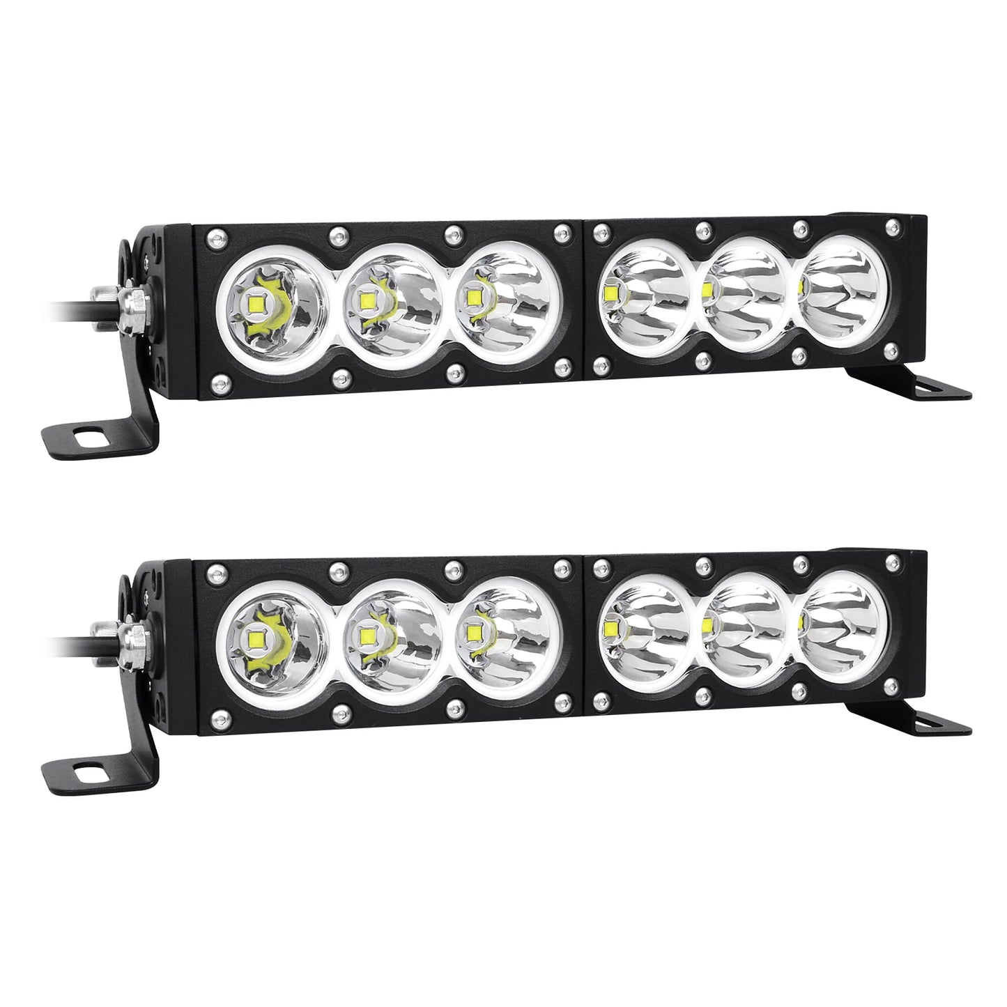 6-54 inch 30-300W LED Bar 4x4 with 12v Wire Harness Kit, LED Light Bar for Offroad Vehicles Trucks ATV, Amber White Fog Light