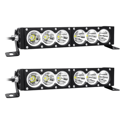 6-54 inch 30-300W LED Bar 4x4 with 12v Wire Harness Kit, LED Light Bar for Offroad Vehicles Trucks ATV, Amber White Fog Light