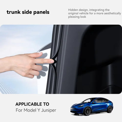 YZ for Tesla Model Y/YL Juniper 2026 Rear Trunk Side Anti-Kick Pad Full Coverage Protection Kit Car Anti-dirty Pad Accessories