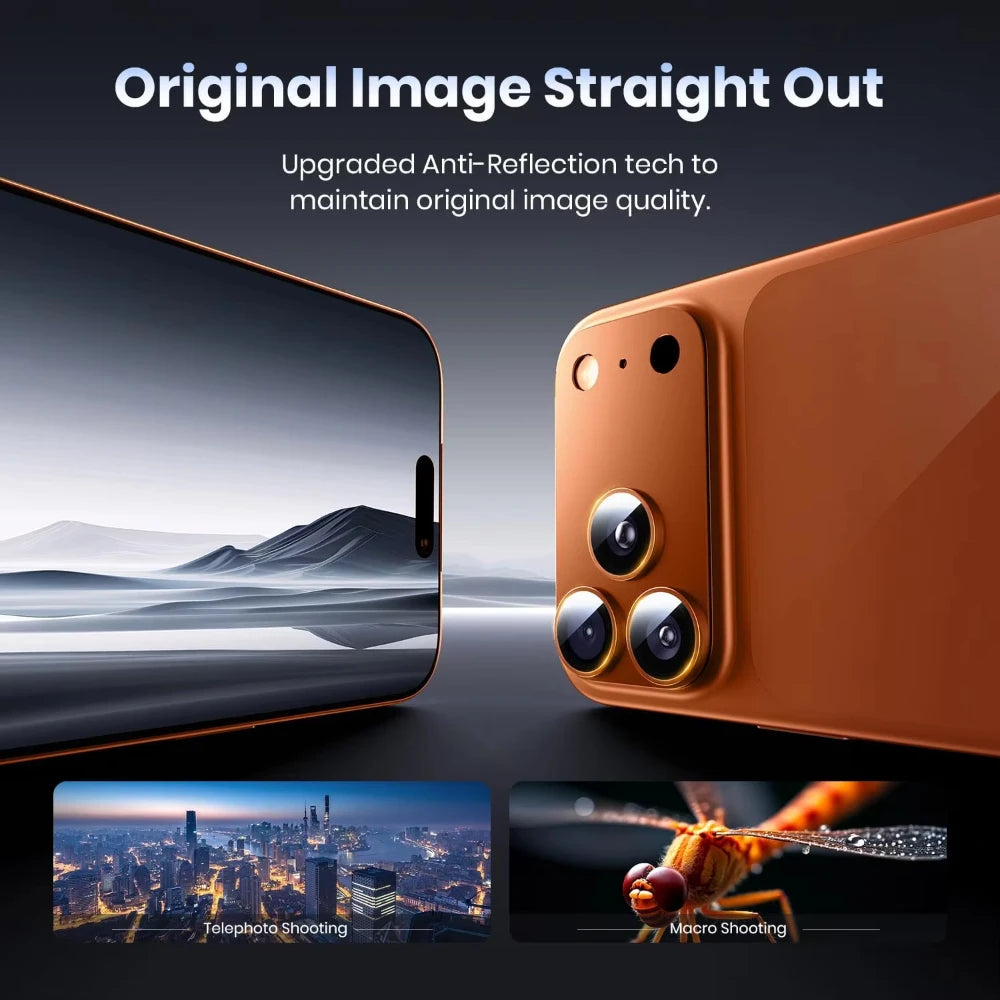 NNBILI For iPhone 17 18 Pro Max Camera Lens Protector Strong Adsorption Metal Tempered Glass Camera Screen Full Protective Cover