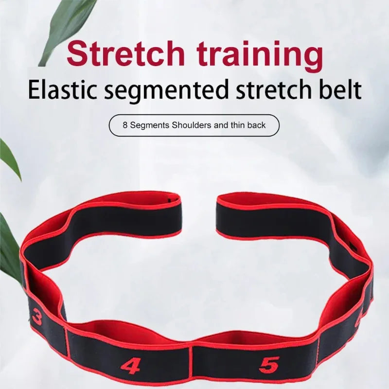8/10 Sections Dance Resistance Band Yoga Stretching Pilates Fitness Digital Elasticity Elastic Stretch Training Tension Belt - Urbizia