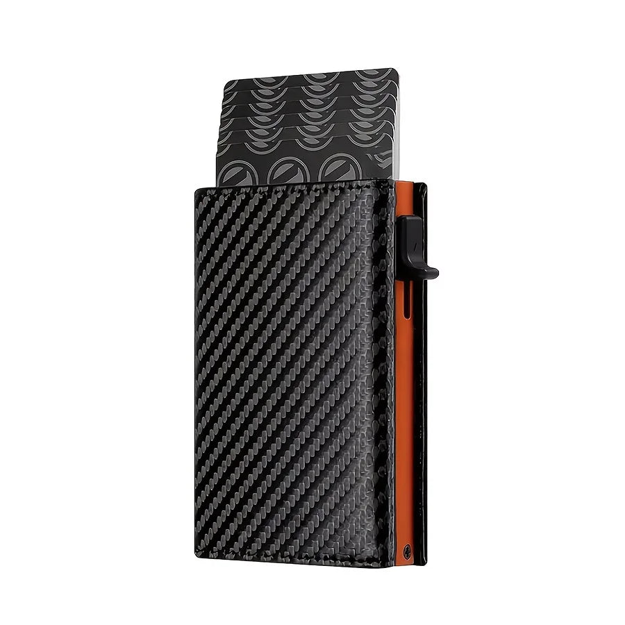 Slim RFID Pop-Up Metal Wallet for Men