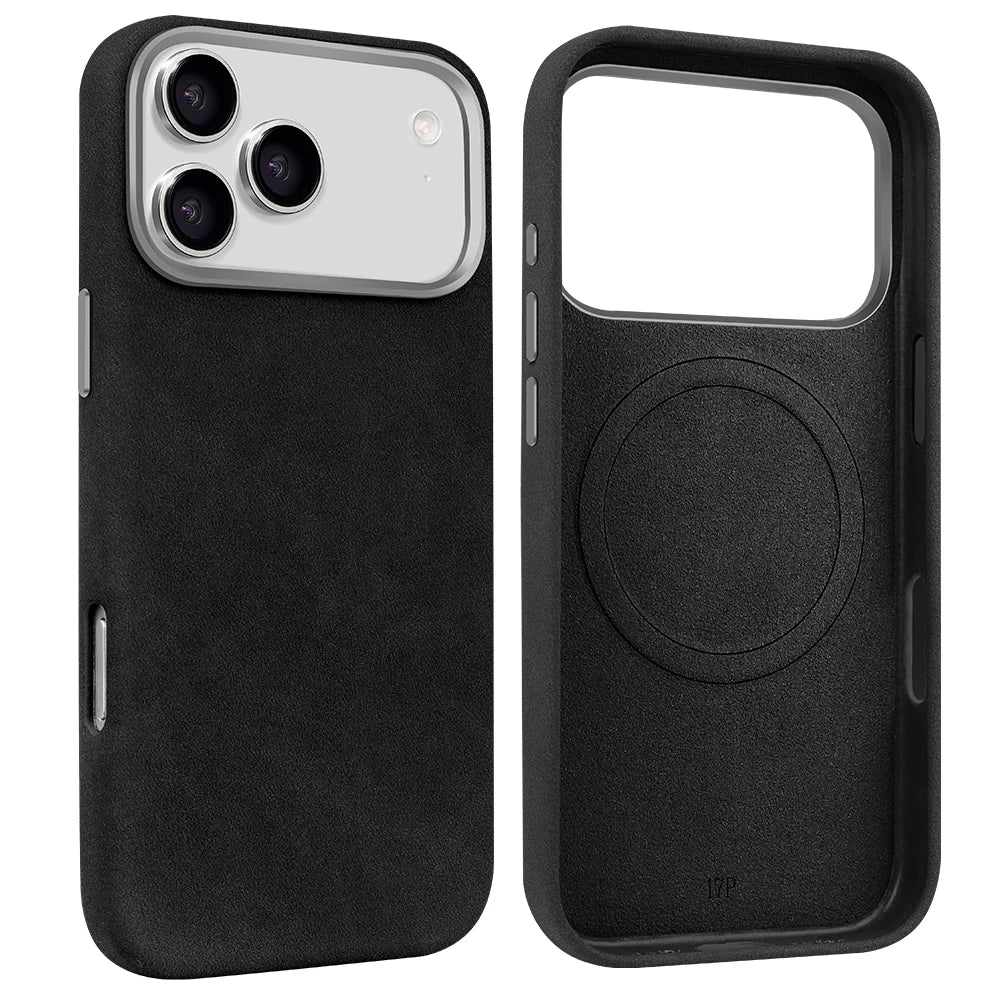 Suede Phone Case for iPhone 18 Pro with Magnetic Wireless Charging Anti-Drop Cover Compatible with iPhone 18 17 16 15 Pro Max