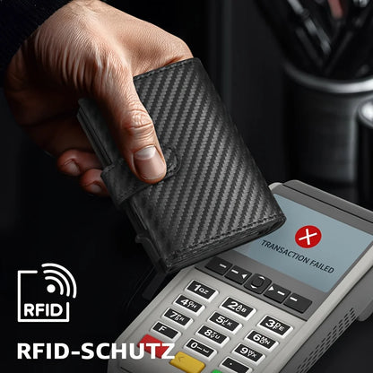 Men's Wallet with Coin Case RFID Protection Slim Wallet Card Wallet Small Credit Cards Credit Card Wallet