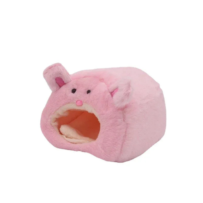 Hamster Soft Warm Bed Rat Hammock Pig Squirrel Winter Pet Toy Hamster Cage House Hanging Nest+Mat House Bed Animal Mice Rat Nest - Urbizia
