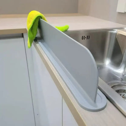 Silicone Sink Baffle Kitchen Splash Guard Household Non Slip Water Barrier For Washing Dishes And Vegetables Adhesive Partition