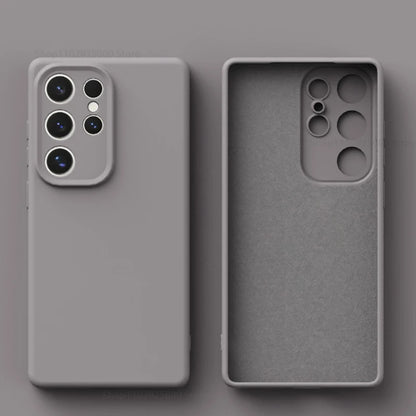 Luxury Liquid Silicone Shockproof Phone Case For Samsung Galaxy S26 S25 S24 S23 S 26 Ultra Plus Cases Protective Back Soft Cover
